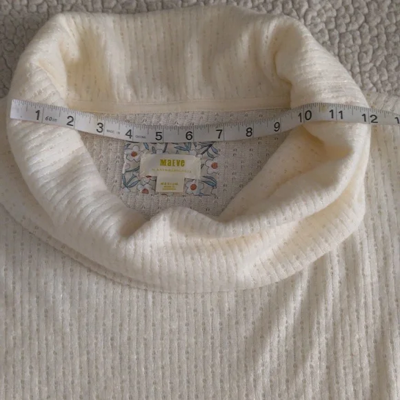 Maeve By Anthropologie Medium Addie Ruffled Hacci Pullover Sweater - Picture 16 of 17